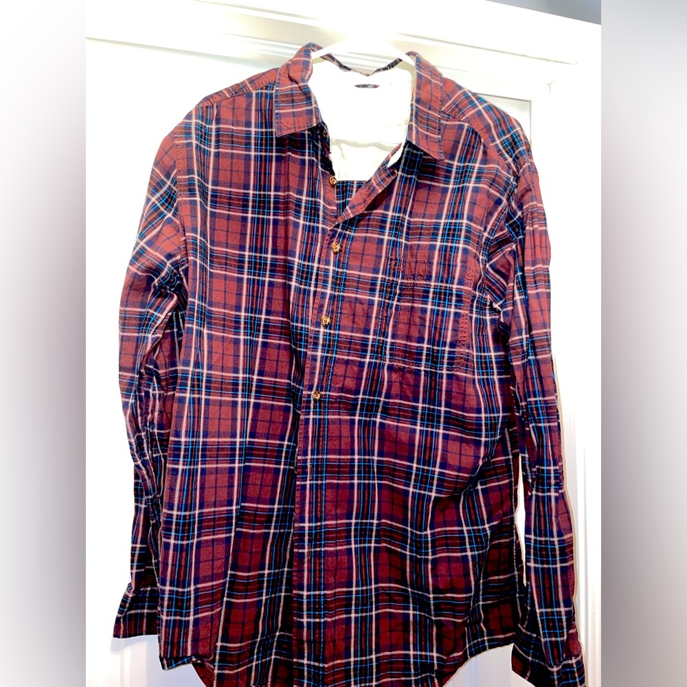 Men’s XL Plaid Casual Button-Down Shirt Mossimo Supply Co.